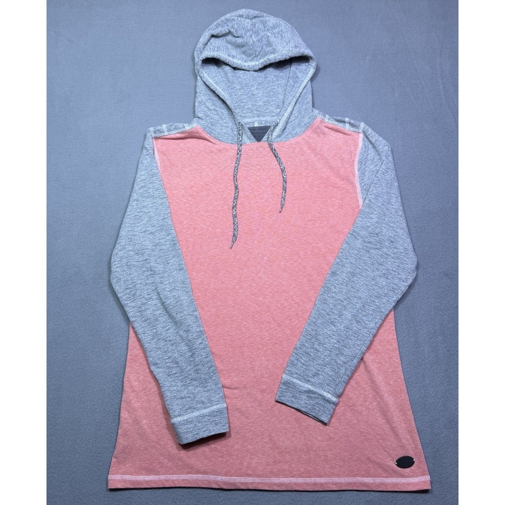 Salvage Supply Co Hoodie Mens L Peach Gray Pullover Normcore Modern Normcore